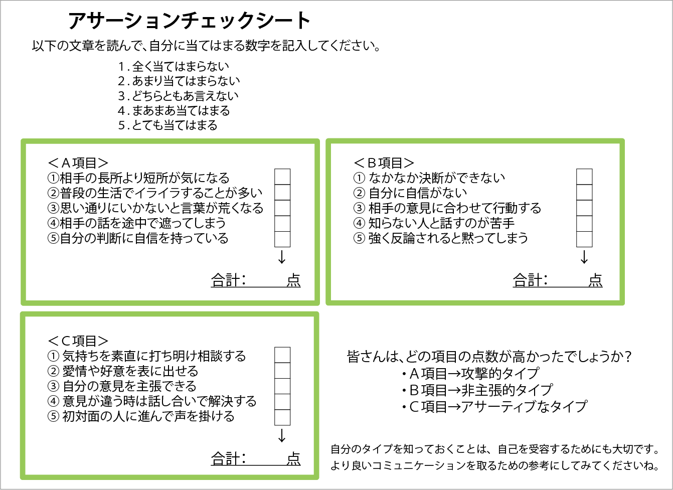 アサーション と は